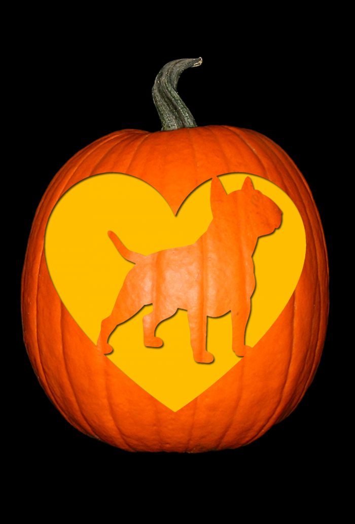 Love My Bull Terrier The Custom Punkin Stencil Company